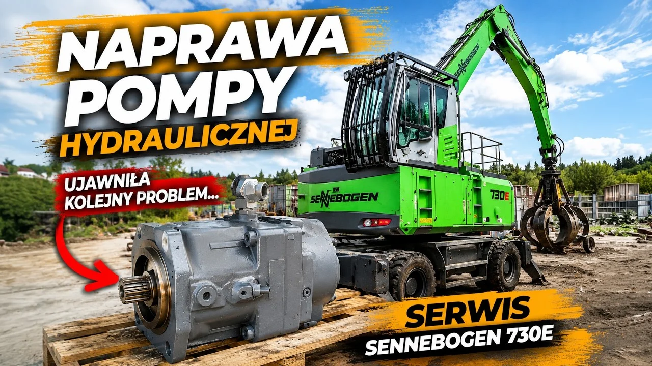 Naprawa pompy hydraulicznej ujawniła kolejny problem... Serwis Sennebogen 730E