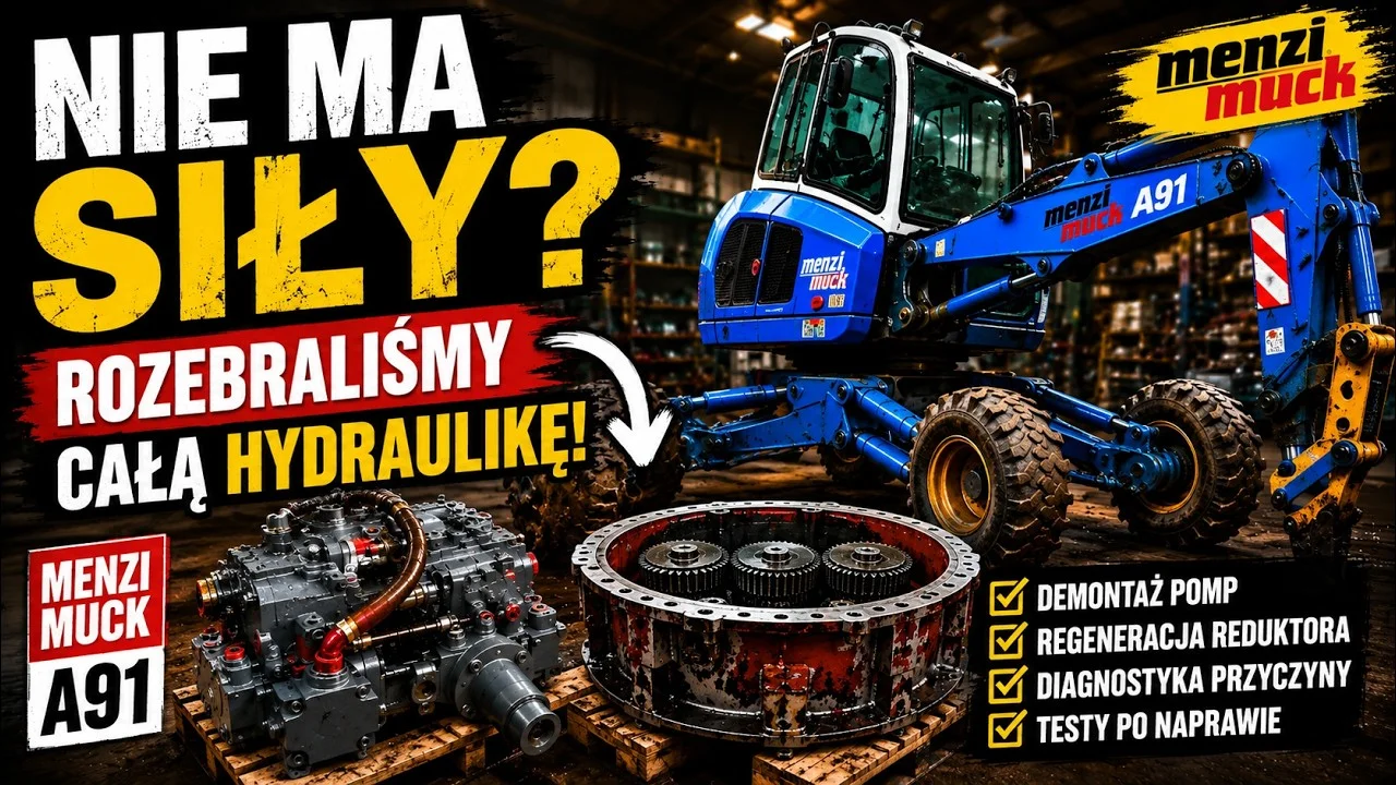 Klient mówił: „Nie ma siły”. Rozebraliśmy całą hydraulikę! | Menzi Muck A91