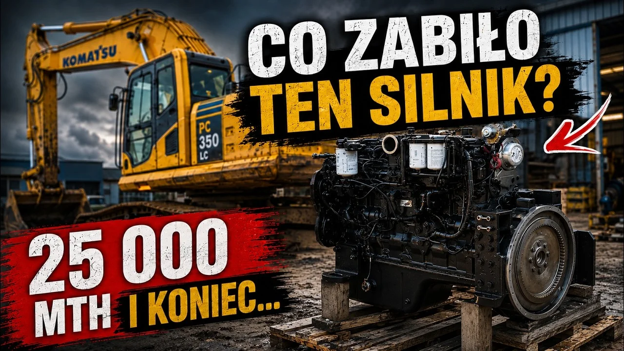Komatsu PC350LC i martwy silnik. Koniec maszyny czy grubsza naprawa?