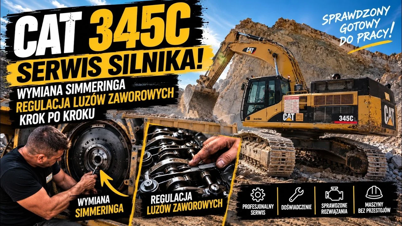 Ten CAT 345C nie mógł tak pracować! Zabraliśmy się za silnik
