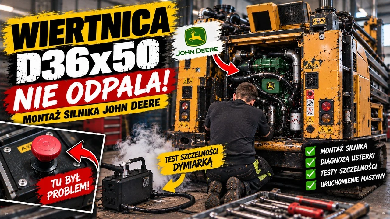 Silnik John Deere zamontowany, wszystko podłączone… A Vermeer NIE ODPALA!