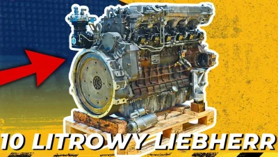 Tak wygląda silnik z Żurawia Samojezdnego - Liebherr D 936 LA6