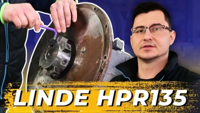 Regeneracja Linde HPR 135 z koparki Volvo EW160B