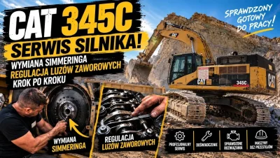 Ten CAT 345C nie mógł tak pracować! Zabraliśmy się za silnik