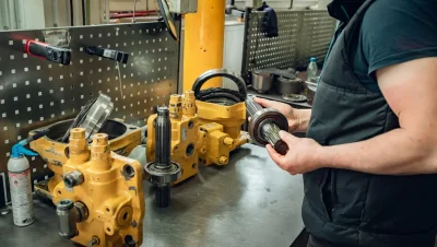 Naprawa silnika hydraulicznego jazdy i obrotu – objawy, regeneracja