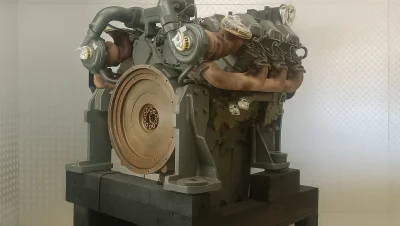 Naprawa silnika Liebherr D9406 TI-E w żurawiu gąsienicowym LR 1400/1